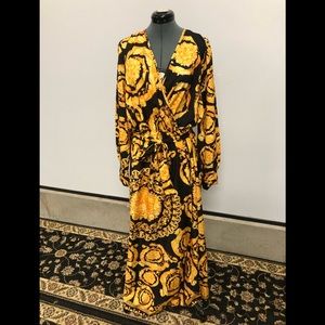 Maxi boho beautiful dress, NWOT, new no tags, black & gold